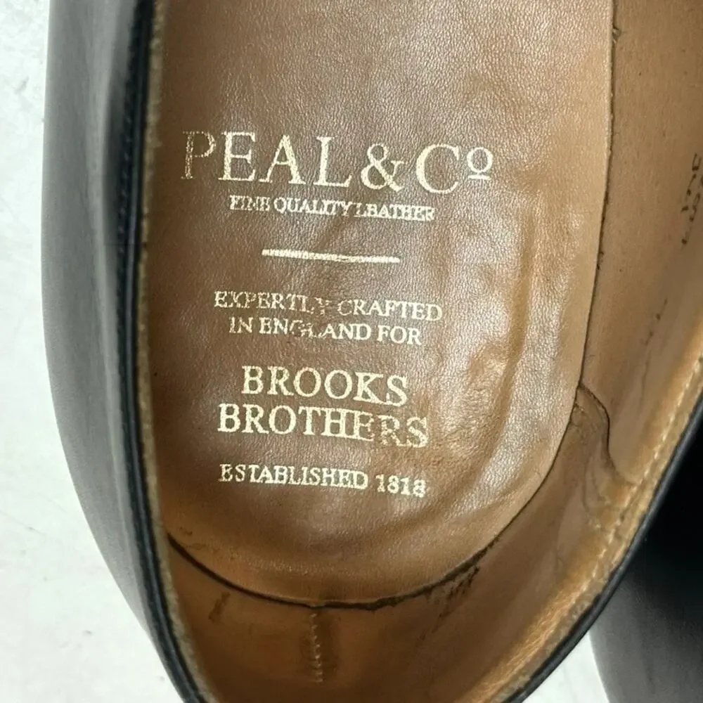 VGUC Crockett & Jones x Brooks Brothers Double Monk Black Made in England US 9 D